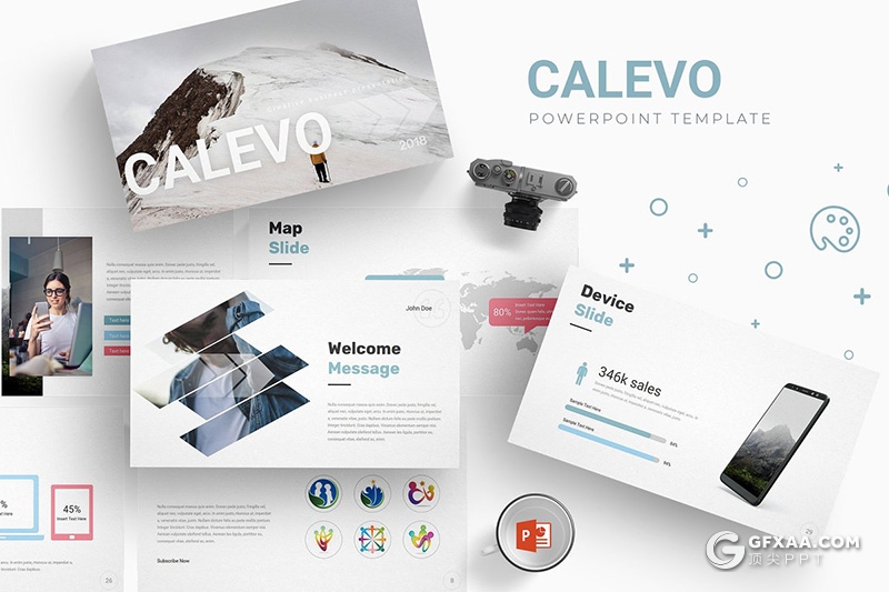 31页国外商务风格工作总结计划ppt模板 5种配色方案 - 顶尖PPT