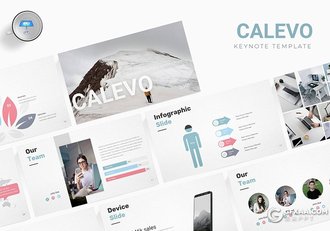 31页国外商务风格工作总结计划keynote模板 5种配色方案 - 顶尖PPT