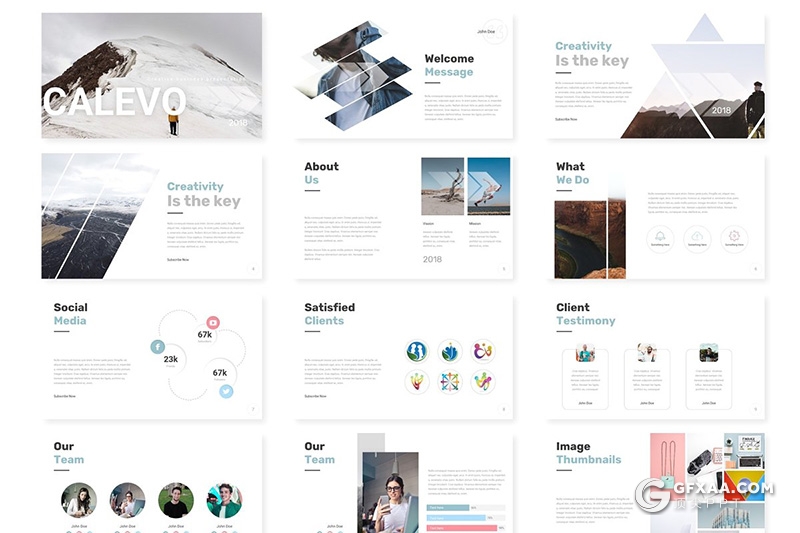 31页国外商务风格工作总结计划ppt模板 5种配色方案 - 顶尖PPT