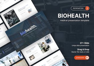 生物医药医院医生诊疗服务PPT模板 - 顶尖PPT