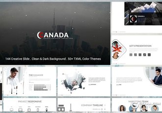 144页欧美商务团队介绍工作汇报计划PPT模板 - 顶尖PPT