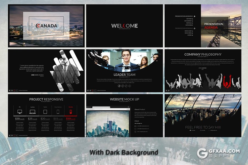 144页欧美商务团队介绍工作汇报计划PPT模板 - 顶尖PPT