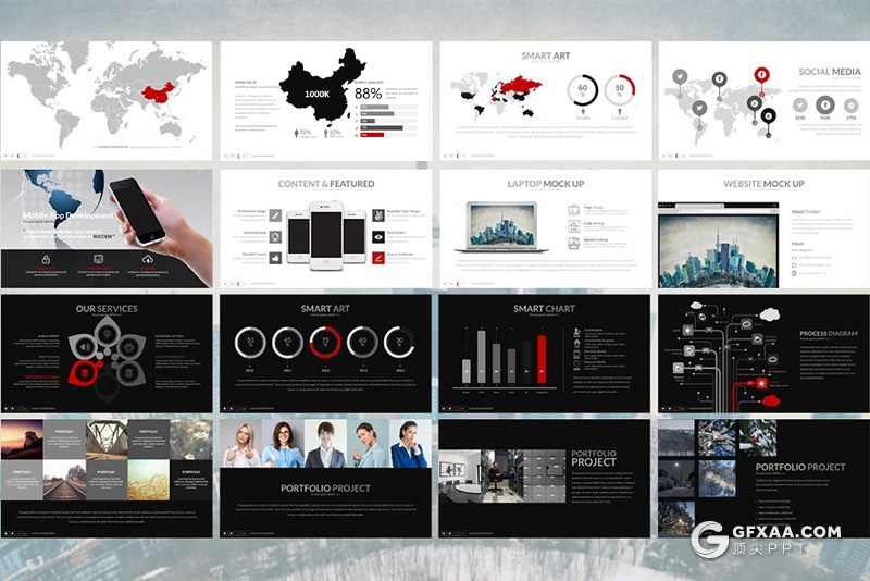 144页欧美商务团队介绍工作汇报计划PPT模板 - 顶尖PPT