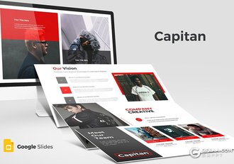 30页扁平化男人装服饰展示分析统计Google slides模板 5种配色方案 - 顶尖PPT