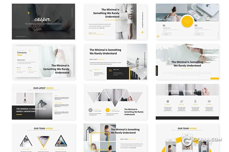 30页扁平化欧美商务工作计划总结ppt模板 5种配色主题 - 顶尖PPT