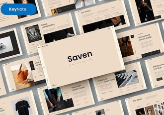 复古风格业务合作团队介绍展示keynote模板 - 顶尖PPT