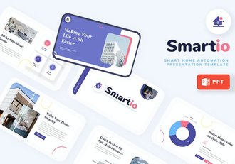 智能家居市场分析PowerPoint模板 - 顶尖PPT