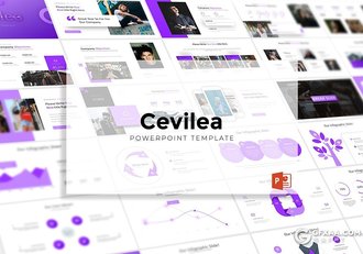 30页精美图形设计欧美商务ppt模板 5种主题配色 - 顶尖PPT