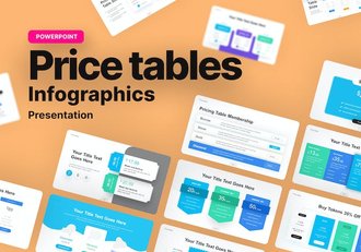 多张样式价格表表格图形PPT模板 - 顶尖PPT