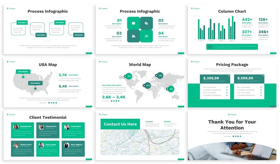绿色商业计划项目计划企业合作商务通用keynote模板 - 顶尖PPT