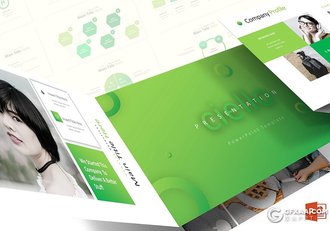 30页国外精美设计商务工作汇报团队展示ppt模板 5种配色 - 顶尖PPT