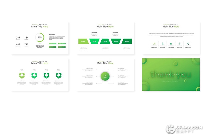 30页国外精美设计商务工作汇报团队展示keynote模板 5种配色 - 顶尖PPT