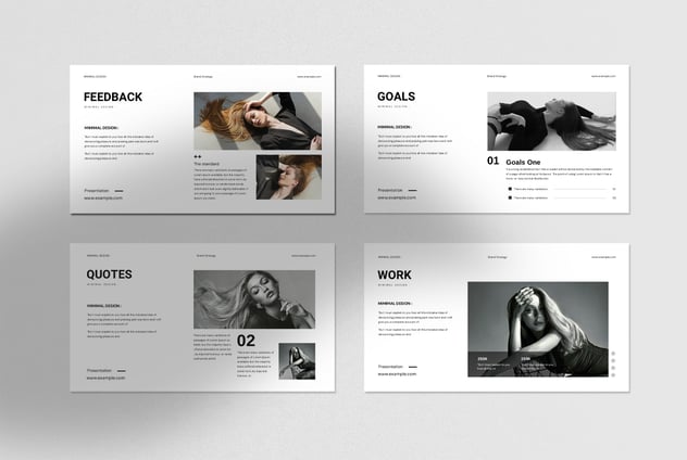 极简时尚品牌战略PPT模板 - 顶尖PPT