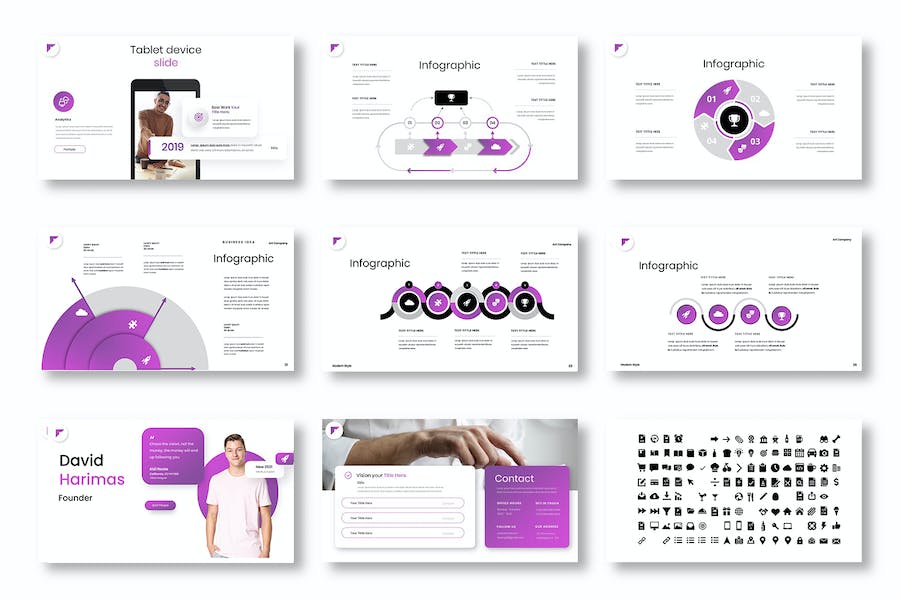 商务要闻企业团队介绍组织架构PowerPoint模板 - 顶尖PPT