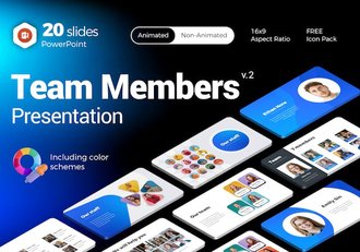 创意企业团队成员介绍展示PPT模板 - 顶尖PPT
