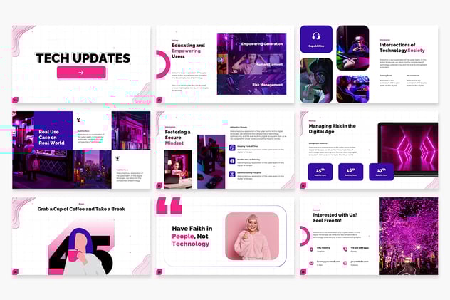 网络安全防护PPT模板 - 顶尖PPT