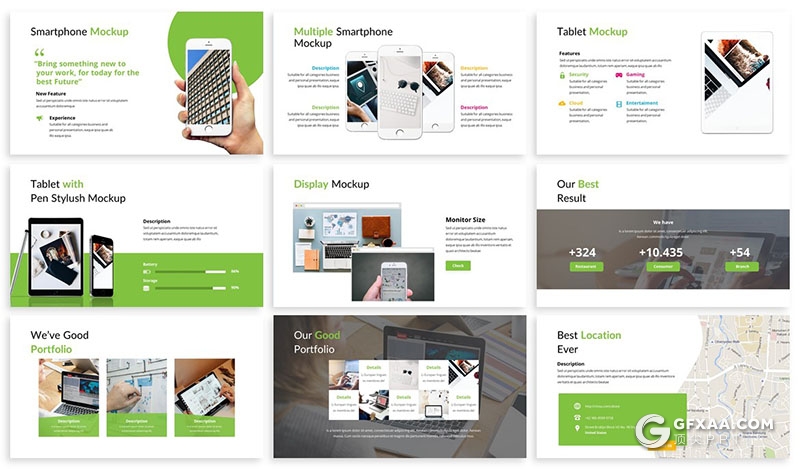 30页3种配色精美设计商务多用途Google slides模板 - 顶尖PPT