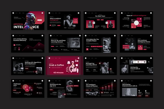 人工智能AI科技PPT模板 - 顶尖PPT