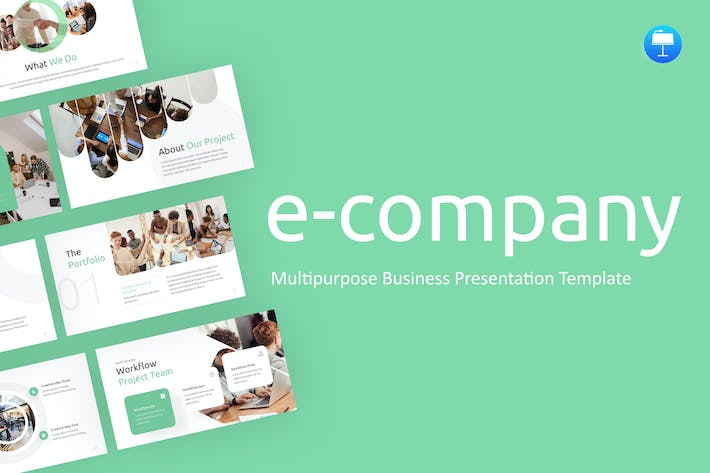 绿色创意大气商业计划营销策划商务通用多用途keynote模板 - 顶尖PPT