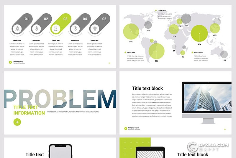 44页扁平化商务工作总结计划ppt模板 10种XML配色文件 - 顶尖PPT