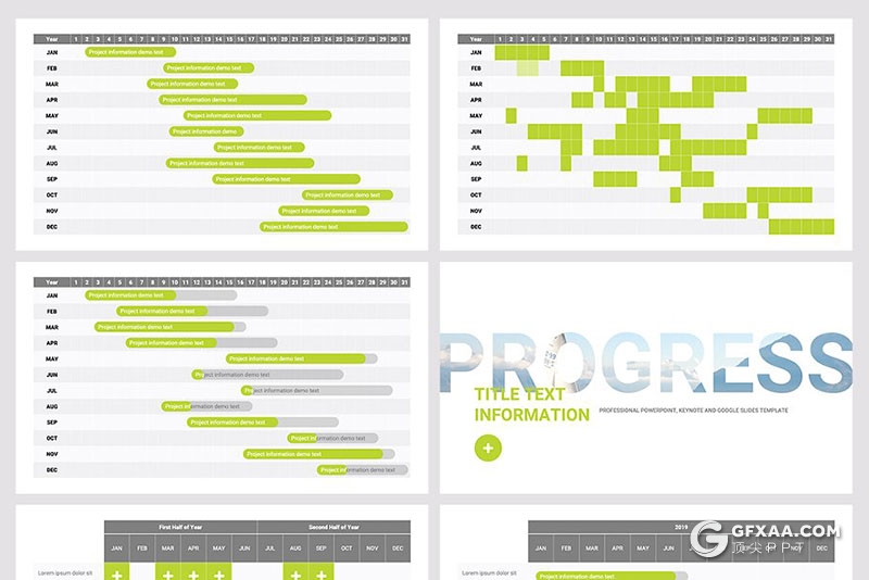 44页扁平化商务工作总结计划ppt模板 10种XML配色文件 - 顶尖PPT