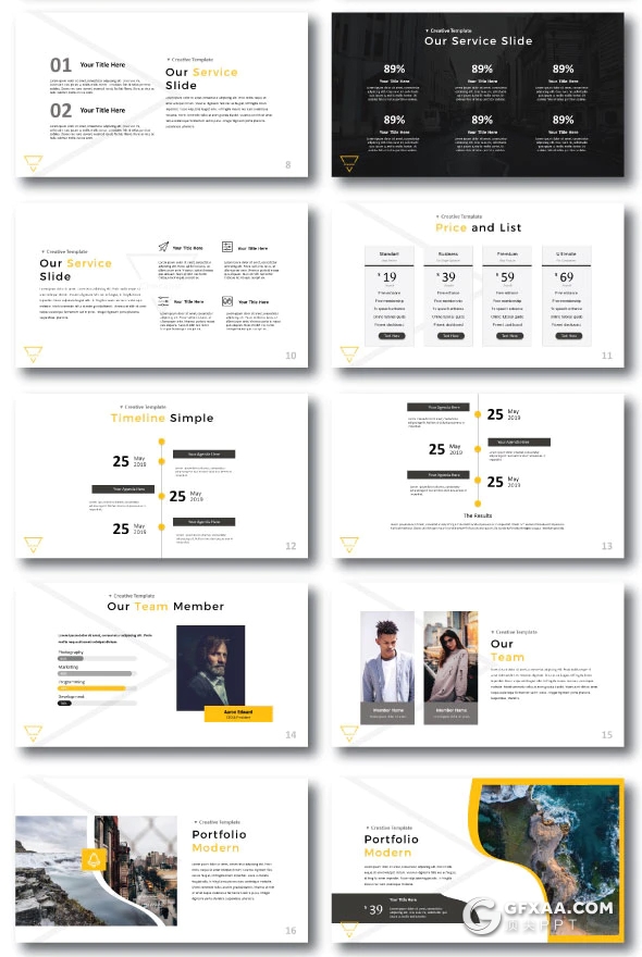 53页企业公司介绍工作汇报工作计划PPT模板 - 顶尖PPT