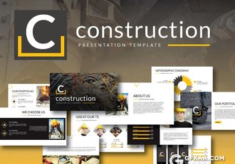 78页工程建筑企业介绍工作总结PPT模板 - 顶尖PPT