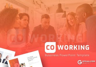 65页工作环境团队介绍工作汇报通用ppt模板 10种主题配色20种XML配色文件 - 顶尖PPT