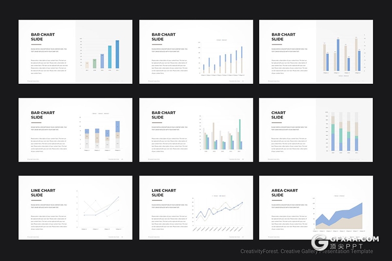 133页城市风景人物景物摄影展示PPT模板 2种尺寸规格 - 顶尖PPT