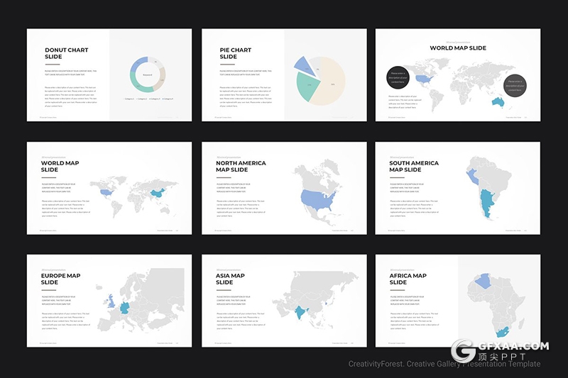 133页城市风景人物景物摄影展示PPT模板 2种尺寸规格 - 顶尖PPT