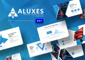 游戏行业主题活动展示汇报Keynote模板 - 顶尖PPT