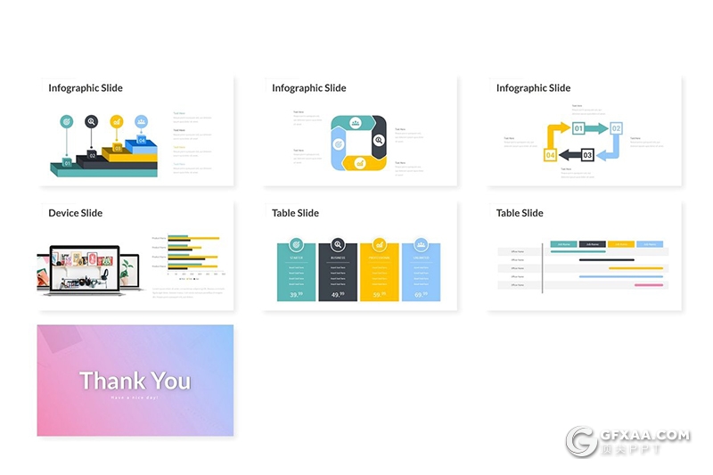 30页色彩公司团队介绍工作汇报ppt模板 5种配色 - 顶尖PPT