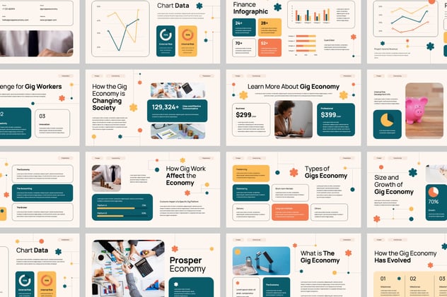 市场消费经济结果汇报PPT模板 - 顶尖PPT