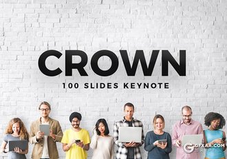 100页精美商务图形设计企业介绍工作汇报keynote模板 - 顶尖PPT