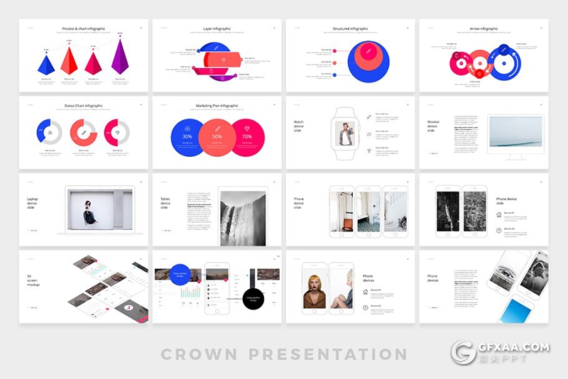 100页精美商务图形设计企业介绍工作汇报keynote模板 - 顶尖PPT
