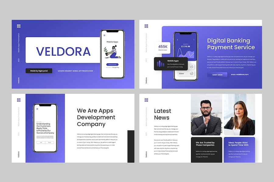 移动应用介绍主题演讲展示Keynote模板 - 顶尖PPT