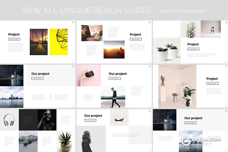 105页国外简约风格图文混搭文艺范PPT模板 - 顶尖PPT