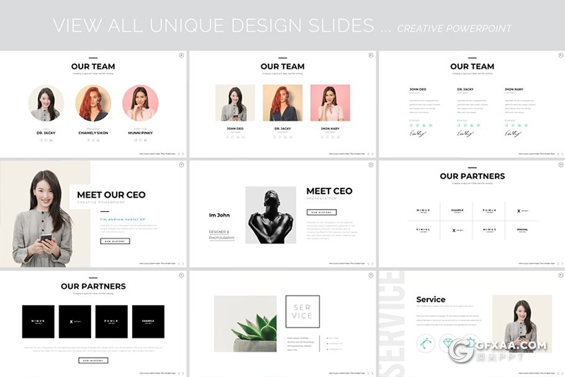 105页国外简约风格图文混搭文艺范PPT模板 - 顶尖PPT