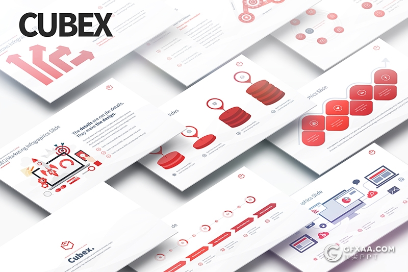 138页欧美高端商务PPT模板 多种商务图形设计SWOT分析ppt 10种主题配色 - 顶尖PPT