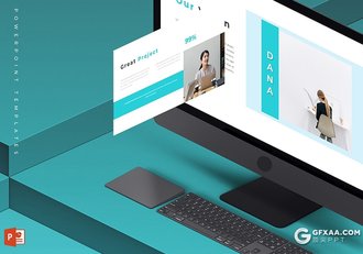 30页扁平化商务风格年终工作汇报ppt模板 5种主题配色 - 顶尖PPT