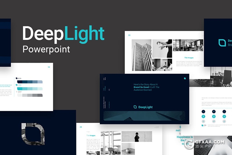 50页扁平化logo标志提案介绍展示keynote模板 - 顶尖PPT