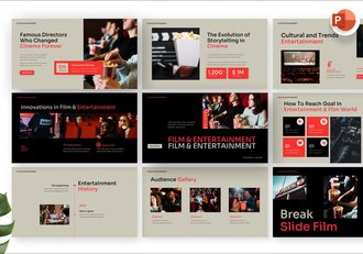 电影与娱乐项目市场调研分析PPT模板 - 顶尖PPT