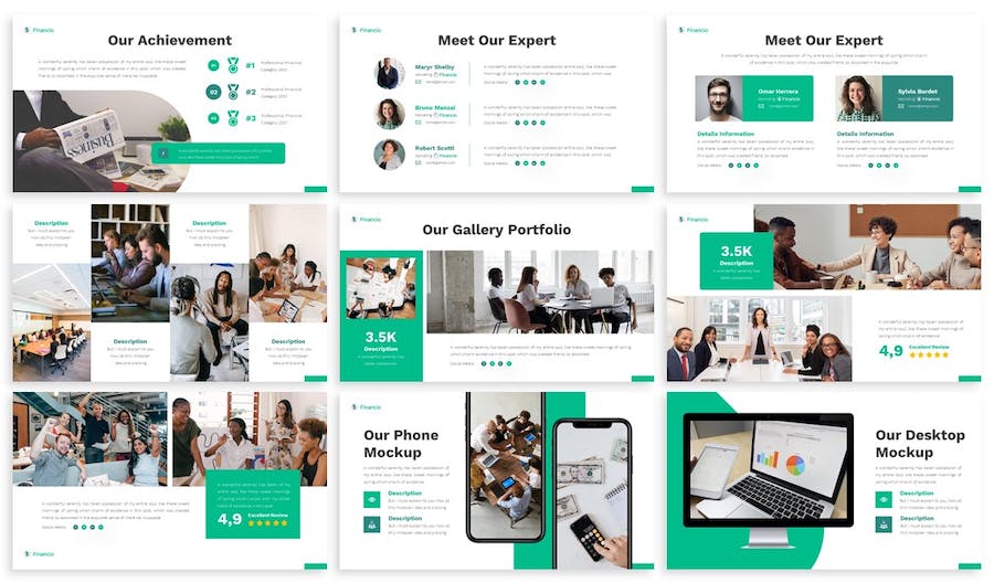 绿色商业计划项目计划企业合作商务通用keynote模板 - 顶尖PPT