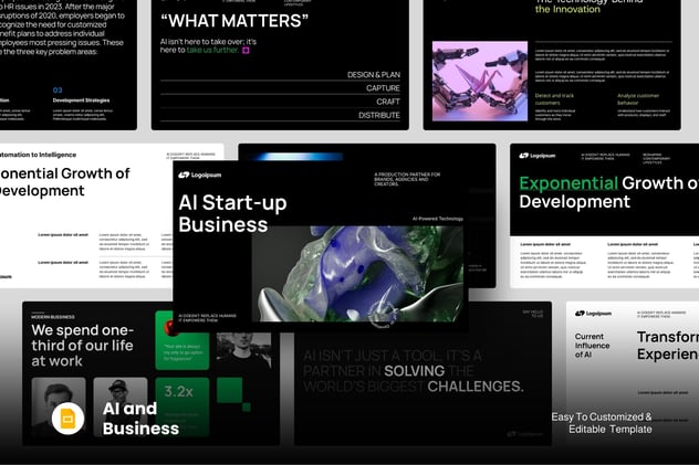 初创人工智能公司介绍PPT模板 - 顶尖PPT