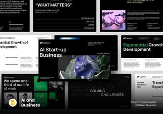 初创人工智能公司介绍PPT模板 - 顶尖PPT
