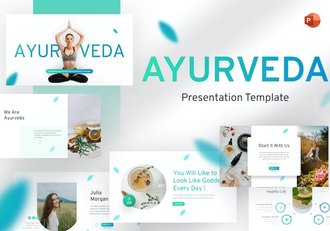 瑜伽项目介绍健康生活方式主题PPT模板 - 顶尖PPT