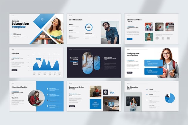 教学培训教育行业演示PPT模板 - 顶尖PPT