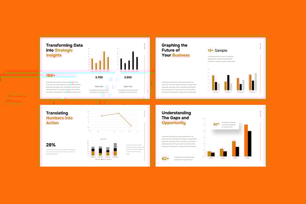 条形图数据统计展示PPT模板 - 顶尖PPT