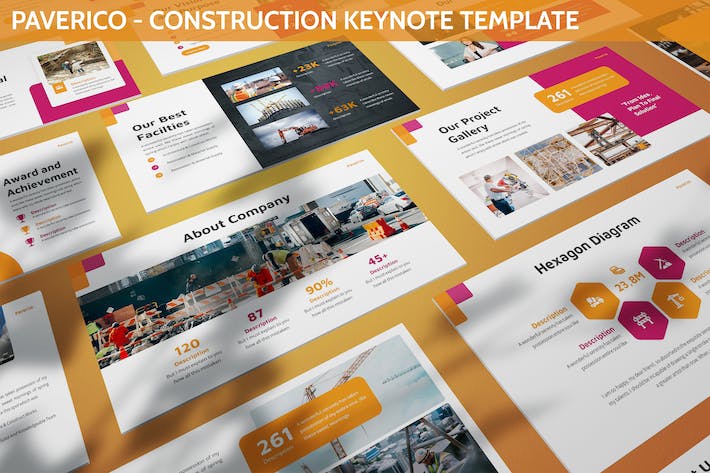 工地建筑施工项目合作年计划总结keynote模板 - 顶尖PPT