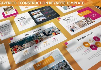 工地建筑施工项目合作年计划总结keynote模板 - 顶尖PPT